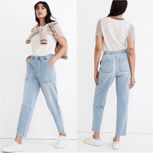 Madewell Jeans Pull-On Relaxed Elastic Waist Stretch Comfort Casual S - Picture 2 of 12